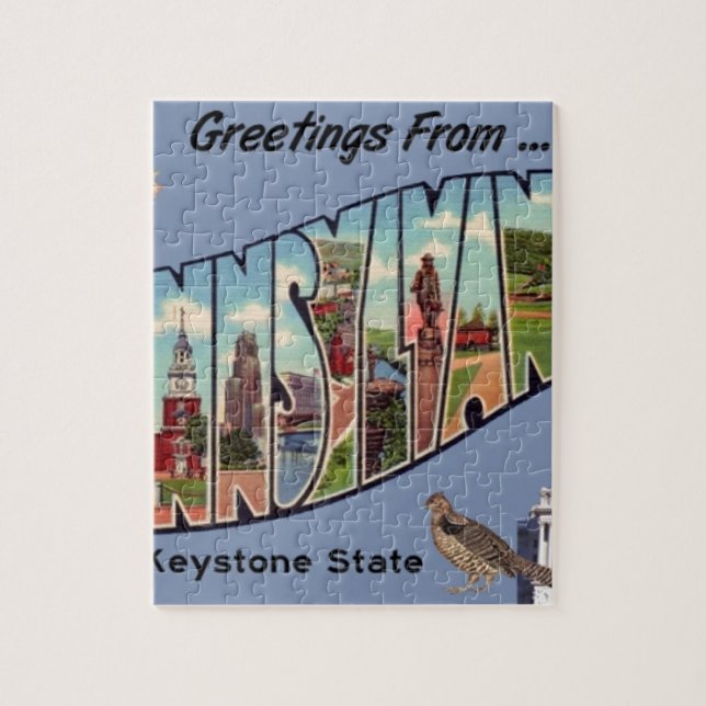 Quebra-cabeça Saudações Da Pensilvânia (Vertical)