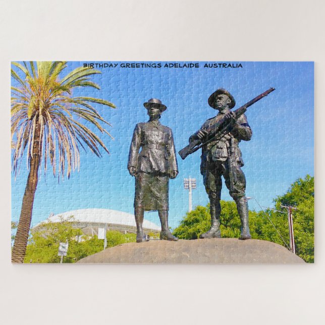 Quebra-cabeça Saudações de Aniversário Adelaide Austrália (Horizontal)