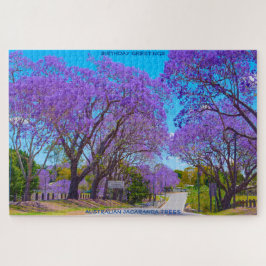 Quebra-cabeça Saudações de Aniversário Árvores Jacaranda Austrál