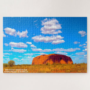 Quebra-cabeça Saudações de Aniversário  Ayers Rock Austrália