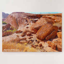 Quebra-cabeça Saudações de Aniversário Ayers Rock Austrália