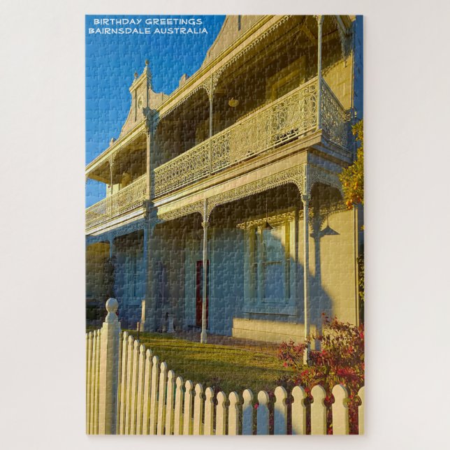 Quebra-cabeça Saudações de Aniversário  Bairnsdale Austrália. (Vertical)