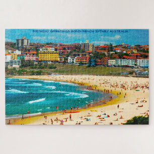 Quebra-cabeça Saudações de Aniversário Bondi Beach Sydney Austrá