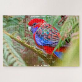 Quebra-cabeça Saudações de Aniversário Papagaio Rosella