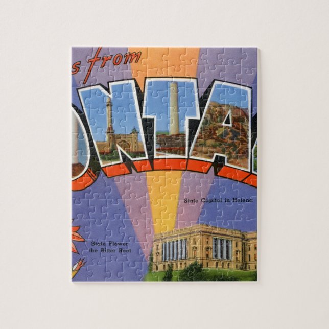 Quebra-cabeça Saudações De Montana (Vertical)