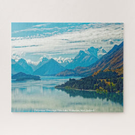 Quebra-cabeça Saudações de Natal do Lago Wakatipu Nova Zelândia