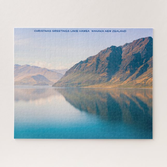 Quebra-cabeça Saudações de Natal Lago Hawea Wanaka (Horizontal)