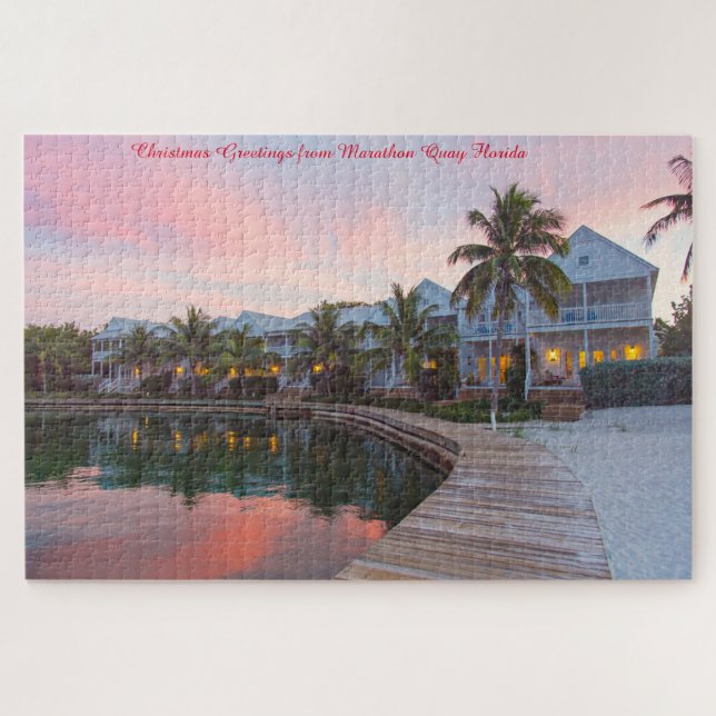 Quebra-cabeça Saudações de Natal Marathon Quay Florida (Horizontal)