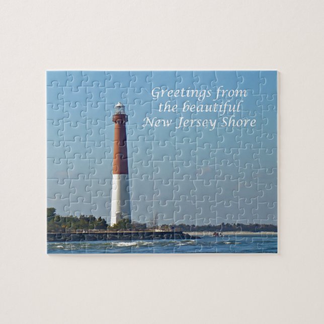 Quebra-cabeça Saudações De Nova Jersey - Barnegat Light (Horizontal)