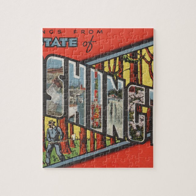 Quebra-cabeça Saudações De Washington (Vertical)