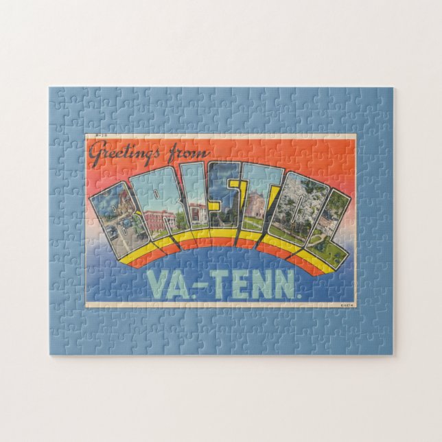 Quebra-cabeça Saudações Vintage do Cartão-postal Bristol (Horizontal)