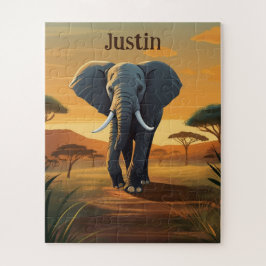 Quebra-cabeça Savanna Elephant