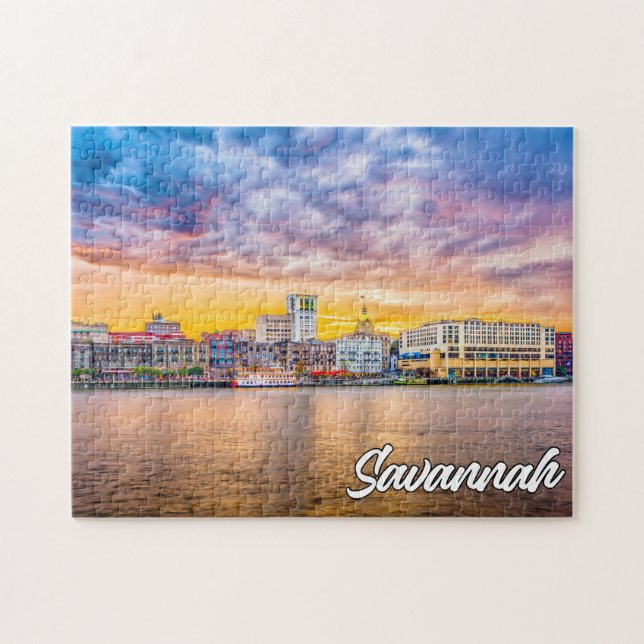 Quebra-cabeça Savannah, Geórgia, Estados Unidos (Horizontal)