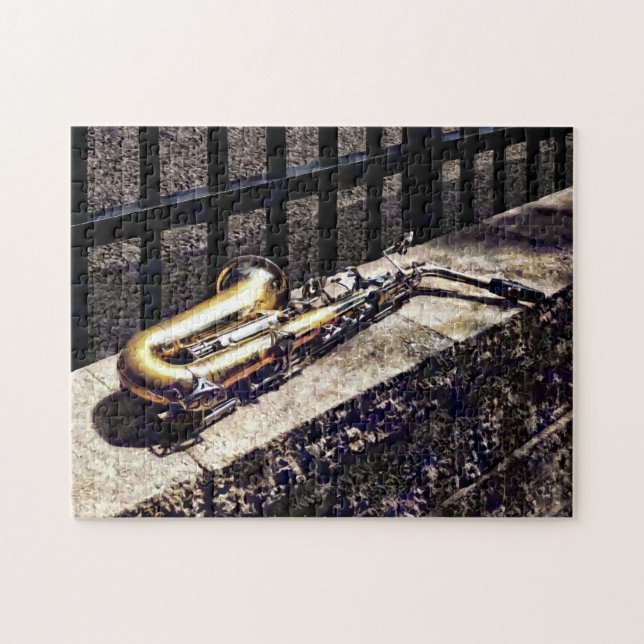 Quebra-cabeça Saxofone na Parede (Horizontal)