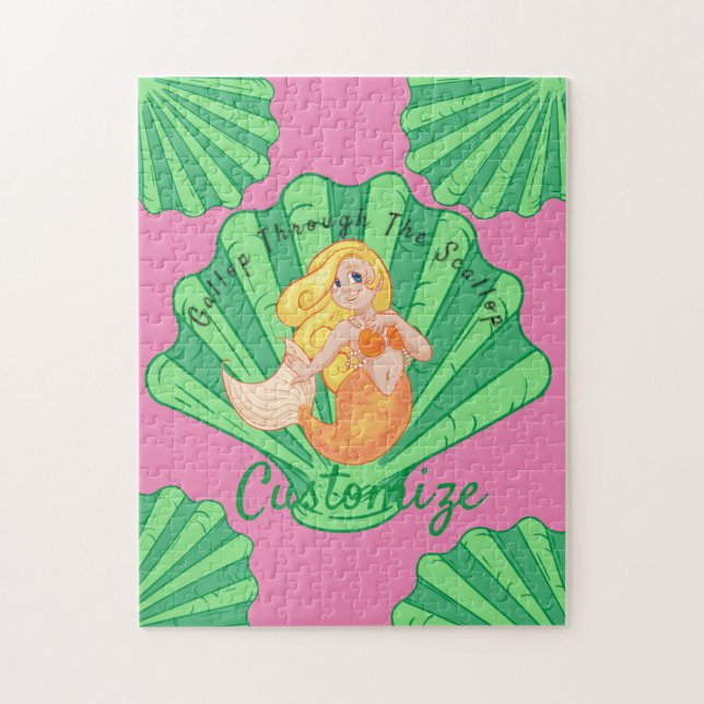 Quebra-cabeça Scallop Shell Mermaid Thunder_Cove (Vertical)