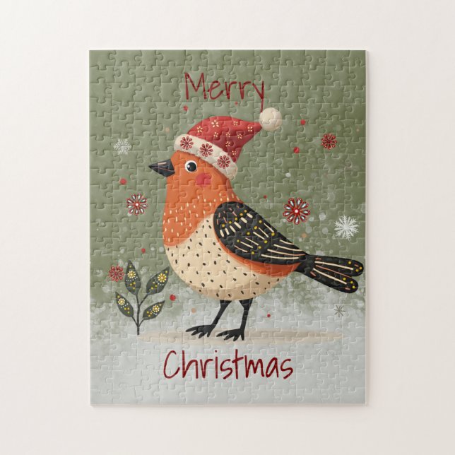 Quebra-cabeça Scandinavian Folk Art style  (Vertical)