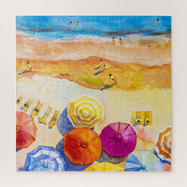 Quebra-cabeça Scape Love: Imagem de Férias por Aquarela (Vertical)