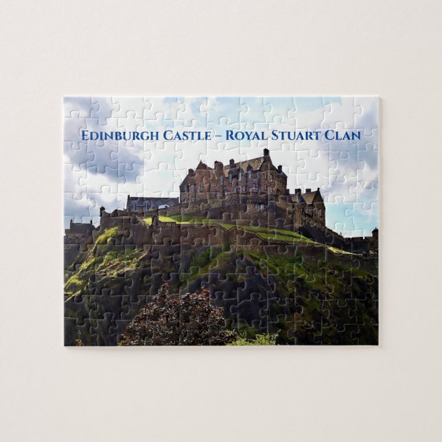 Quebra-cabeça Scenic Edinburgh Castle Scotland Royal Stuart (Horizontal)