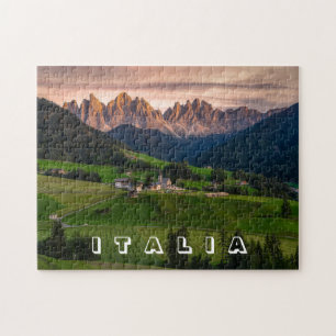 Quebra-cabeça Scenic Funes Valley, Dolomites, Italy