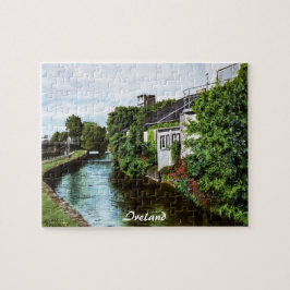 Quebra-cabeça Scenic Galway City Ireland Canal View