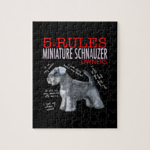 Quebra-cabeça Schnauzer 5 Regras Aplicáveis Aos Proprietários 