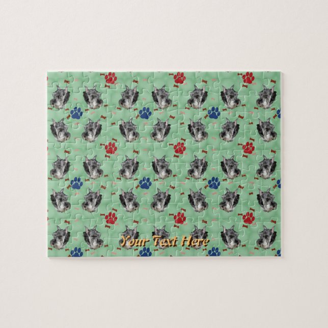 Quebra-cabeça Schnauzer Portrait (Horizontal)