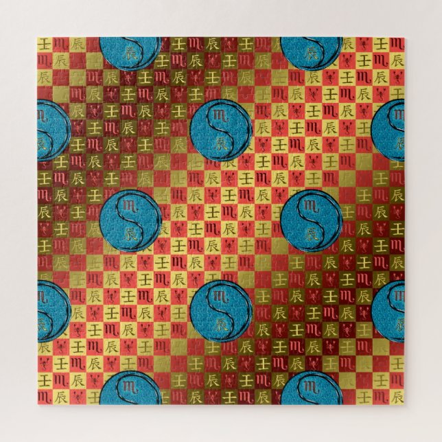 Quebra-cabeça Scorpio & Water Dragon (Vertical)