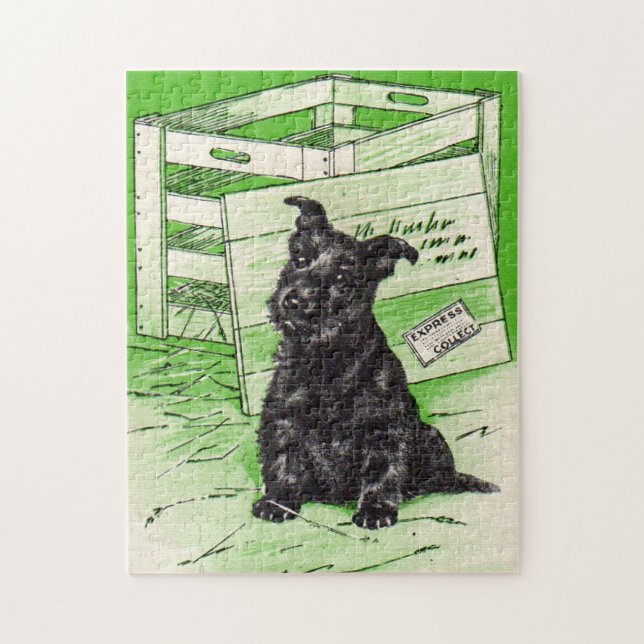 Quebra-cabeça Scottie dog por entrega especial (Vertical)