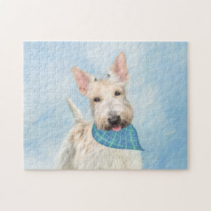 Quebra-cabeça Scottish Terrier Wheaten Dog Painting