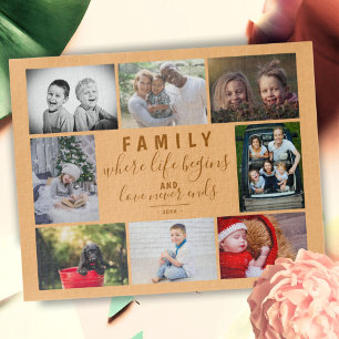 Quebra-cabeça Script de mensagem de colagem de fotos da família 