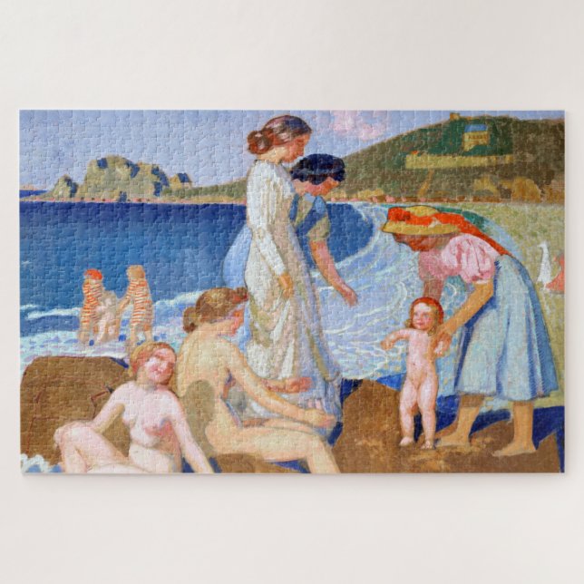 Quebra-cabeça Sea Bathing, Maurice Denis (Horizontal)