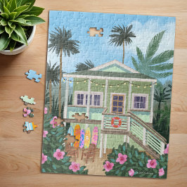 Quebra-cabeça Sea Foam Green Beach House