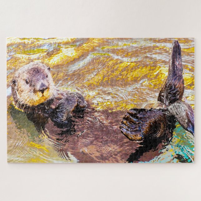 Quebra-cabeça Sea Otter (Horizontal)