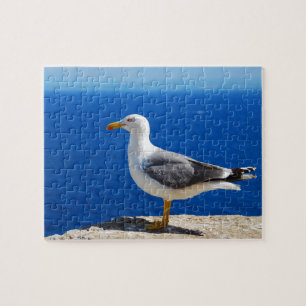 Quebra-cabeça Seagull na praia