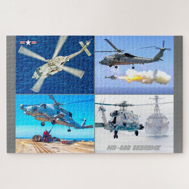 Quebra-cabeça SEAHAWK MH-60R (20x30 POLEGADAS) (Horizontal)