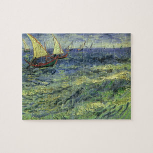 Quebra-cabeça Seascape em Saintes Maries por Vincent van Gogh