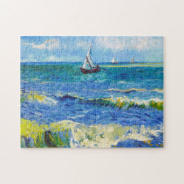 Quebra-cabeça Seascape em Saintes-Maries Vincent van Gogh