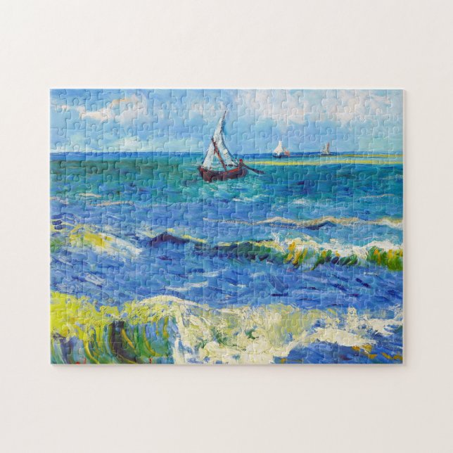 Quebra-cabeça Seascape em Saintes-Maries Vincent van Gogh (Horizontal)
