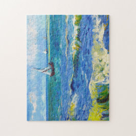 Quebra-cabeça Seascape em Saintes-Maries Vincent van Gogh