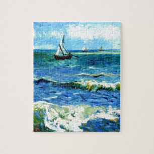 Quebra-cabeça Seascape em Saintes-Maries, Vincent van Gogh