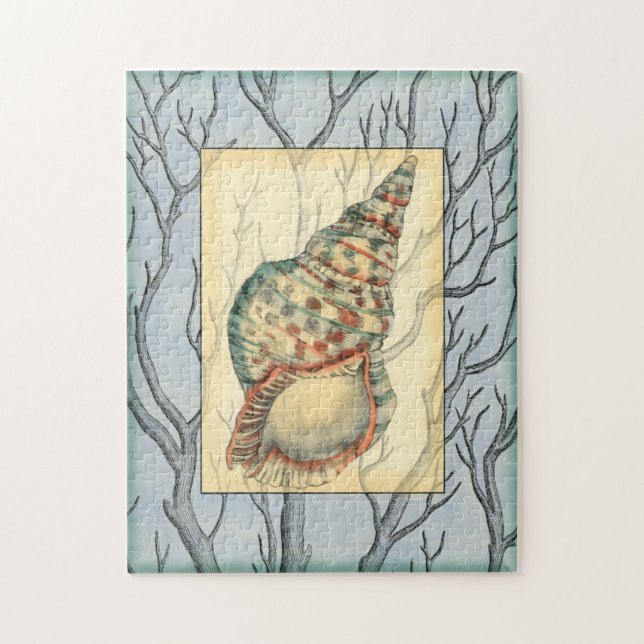 Quebra-cabeça Seashell e Ramais de Árvores (Vertical)