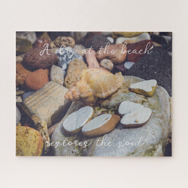 Quebra-cabeça Seashell no mar (Horizontal)