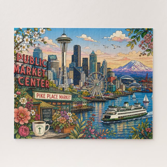 Quebra-cabeça Seattle (Horizontal)