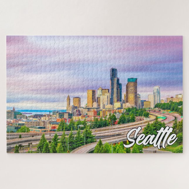 Quebra-cabeça Seattle, Washington, Estados Unidos (Horizontal)
