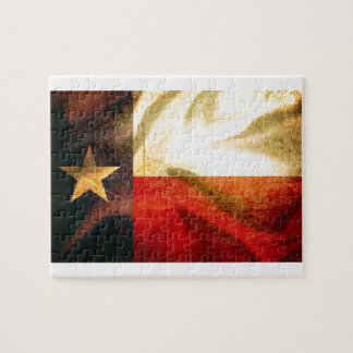 Quebra-cabeça Seda de ondulação da bandeira de Texas