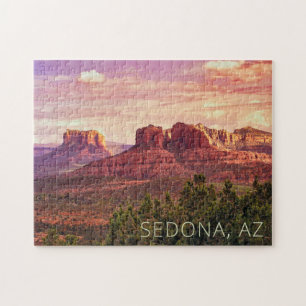 Quebra-cabeça Sedona AZ Jigsaw  Sunset do Deserto