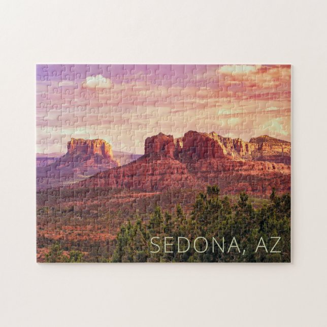 Quebra-cabeça Sedona AZ Jigsaw| Sunset do Deserto  (Horizontal)