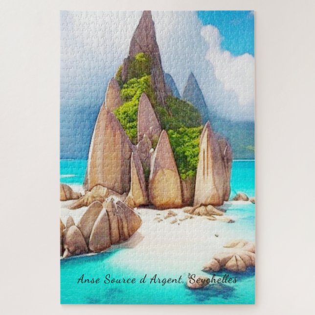 Quebra-cabeça Seicheles Beach Art Ocean Lover (Vertical)