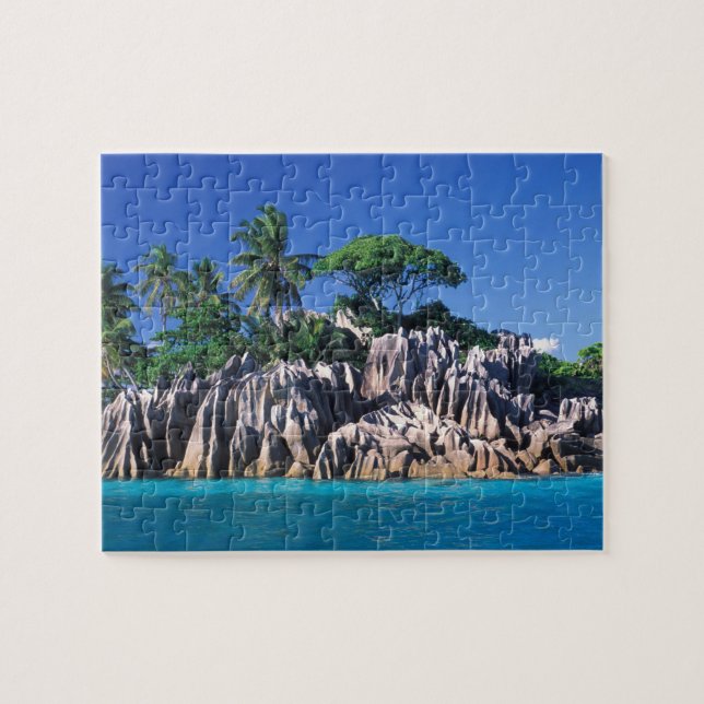 Quebra-cabeça Seicheles. Ilot St. Pierre (perto de Praslin (Horizontal)