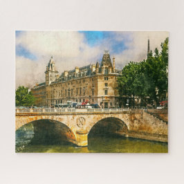 Quebra-cabeça Seine Embankment e Napoleon Bridge, Paris